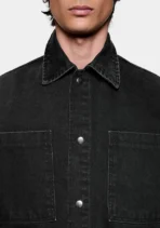 Mki Denim Box Overshirt Black Wash (4)