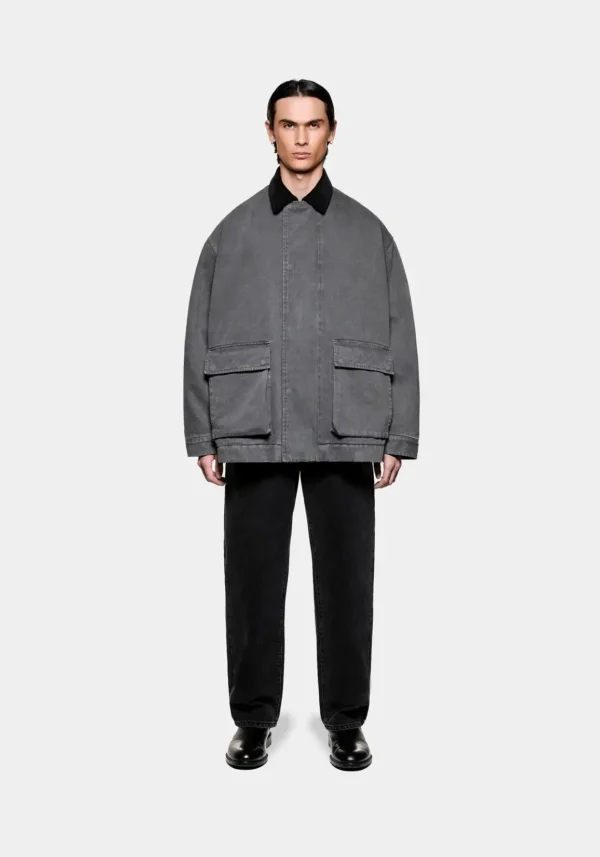 Mki Garment Dyed Work Coat (1)