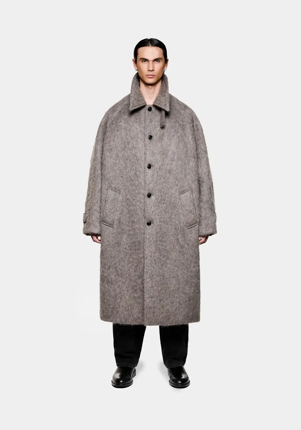 Mki Hairy Wool Car Coat (1) Mki Hairy Wool Car Coat (1)
