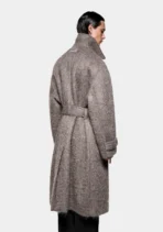 Mki Hairy Wool Double Breasted Overcoat (6)