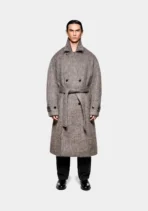 Mki Hairy Wool Double Breasted Overcoat (7)